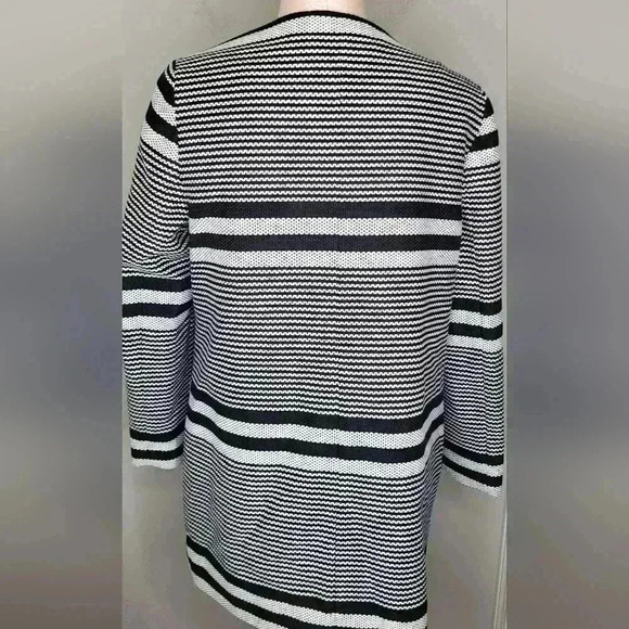 Womens Pure Collection Black Longline Striped Jacket - Black NWT New Size 8/10 - Picture 8 of 16